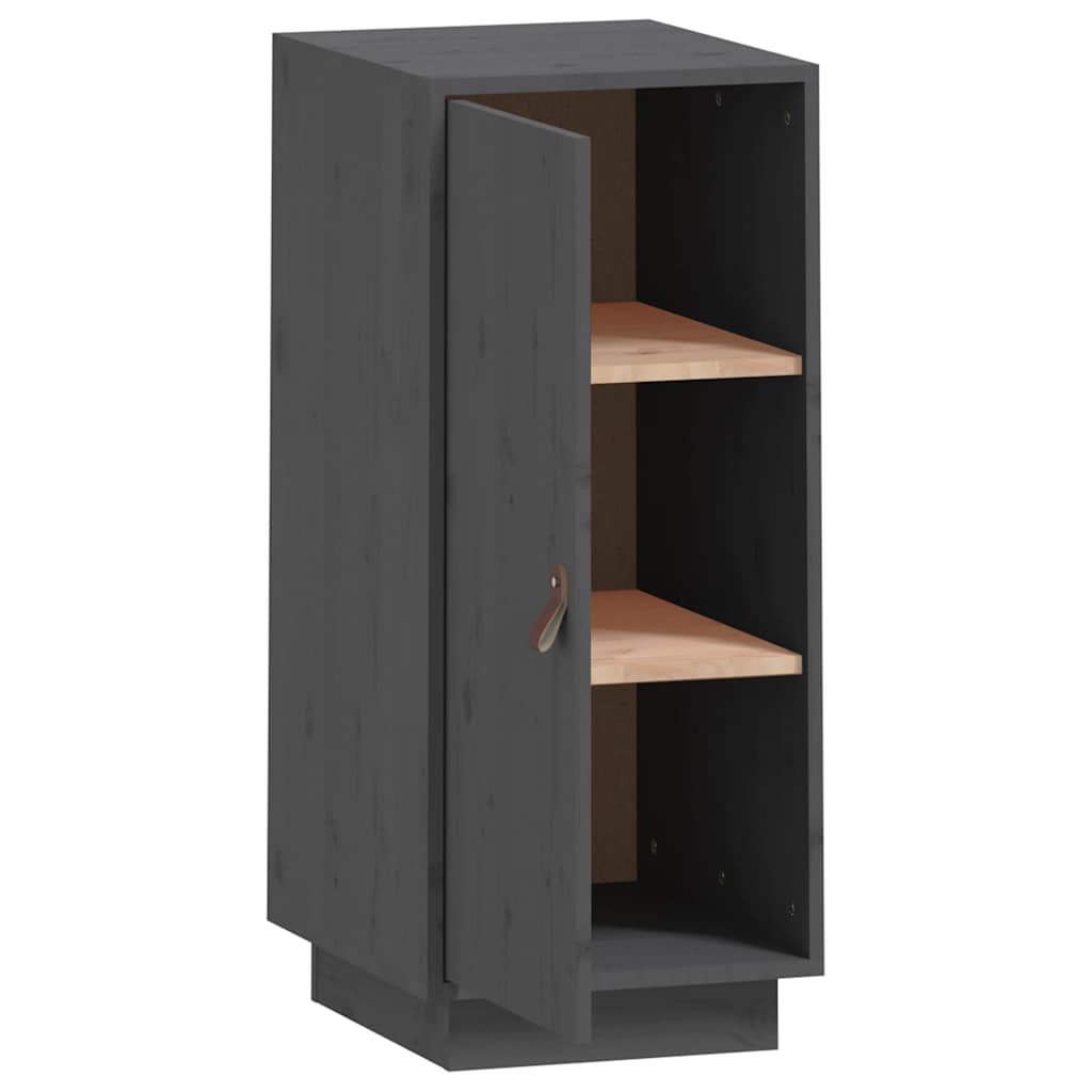 Sideboard Grau 34x40x75 cm Massivholz Kiefer